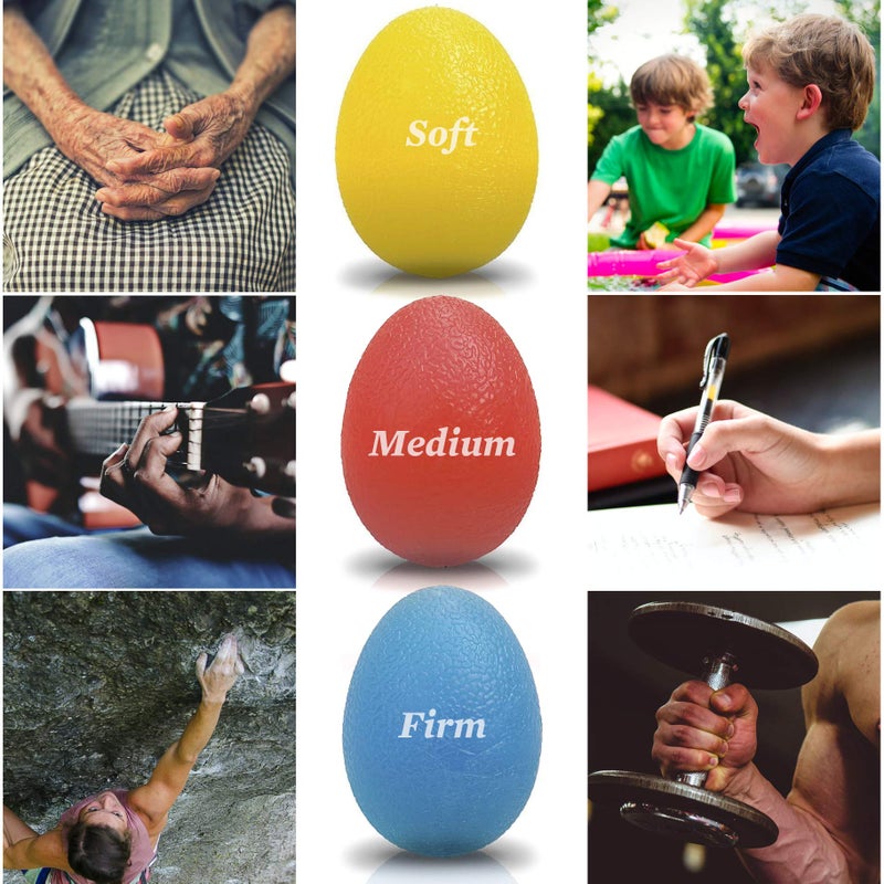 The Friendly Swede Stress Balls for Adults  Hand Squeezer Grip Strength  Hand Therapy Ball  Stress Ball Pack  Squeeze Ball  Stress Balls Bulk - Set of 3 Squeeze Balls for Hand Therapy - Medium - Image 5